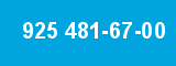 925 481-67-00